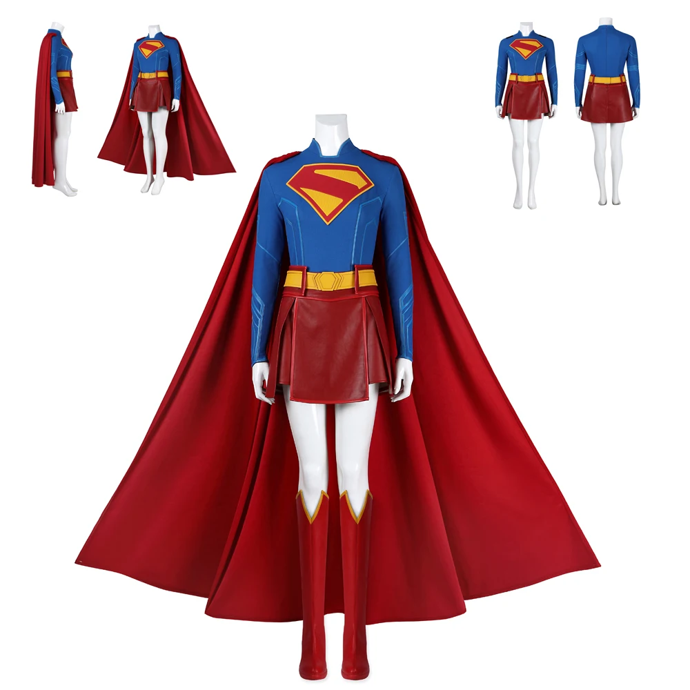

Halloween Superhero Female Costume 2025 New Movie Super Girl Role Playing Sexy Dress Costume High Quality Jumpsuit Half Body