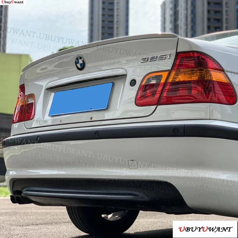 

Задний спойлер для BMW 3 серии E46 базовый Седан M3 4-дверный 1998-2006 углеродный вид багажник губа крыша крыло автомобильные аксессуары E46 спойлер