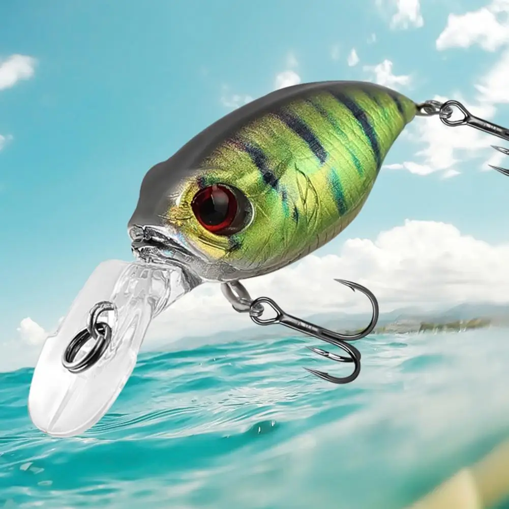 

Artificial Bait Realistic Floating Fishing Lure Wobblers with Treble Hook Bright Color Bait for Freshwater Fishing Lure Bait