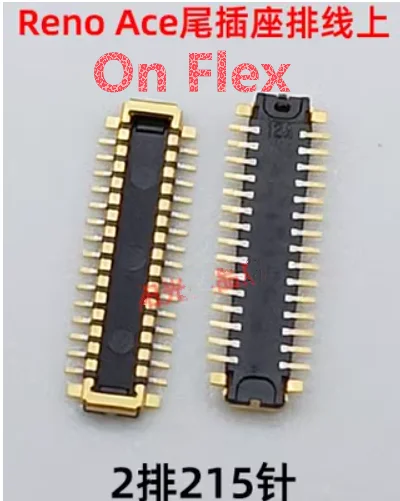 10pcs-100pcs For OPPO Reno Ace Mobile phone tail socket motherboard cable connection buckle FPC connector On Board Flex 30 pins