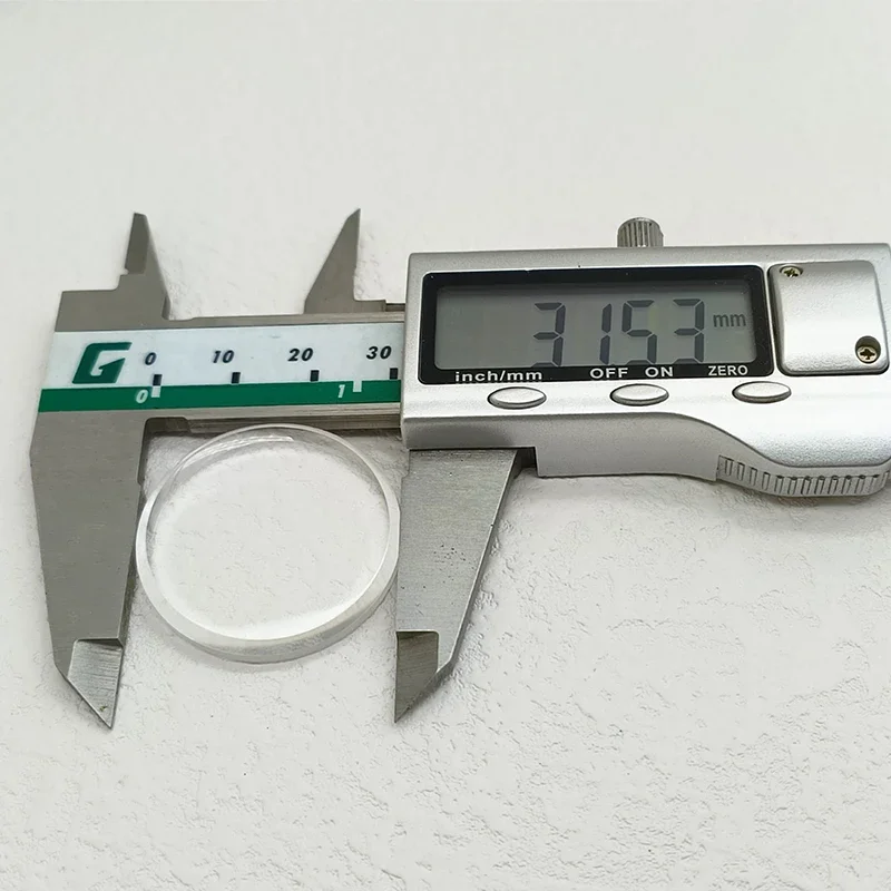 31.5 مللي متر × 3.5 مللي متر SKX007 الياقوت والكريستال والزجاج يناسب SKX007 SRPD غواص ساعة حالات عالية الجودة ساعة زجاجية مسطحة استبدال أجزاء