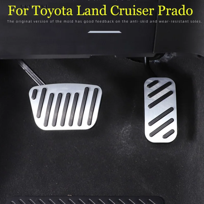 

Car Fuel Accelerator Pedal Brake Rest Foot Pedals Clucth Pad Cover For Toyota Land Cruiser Prado LC250 2024 2025 Accessories