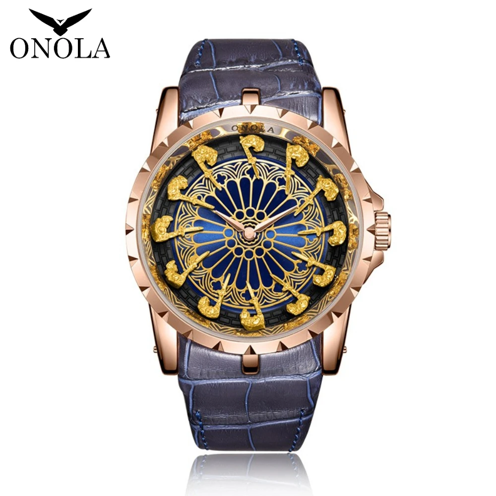 ONOLA Uhr Mann Uhr Geschenk für männliche lässige wasserdichte Relogio Masculino 3