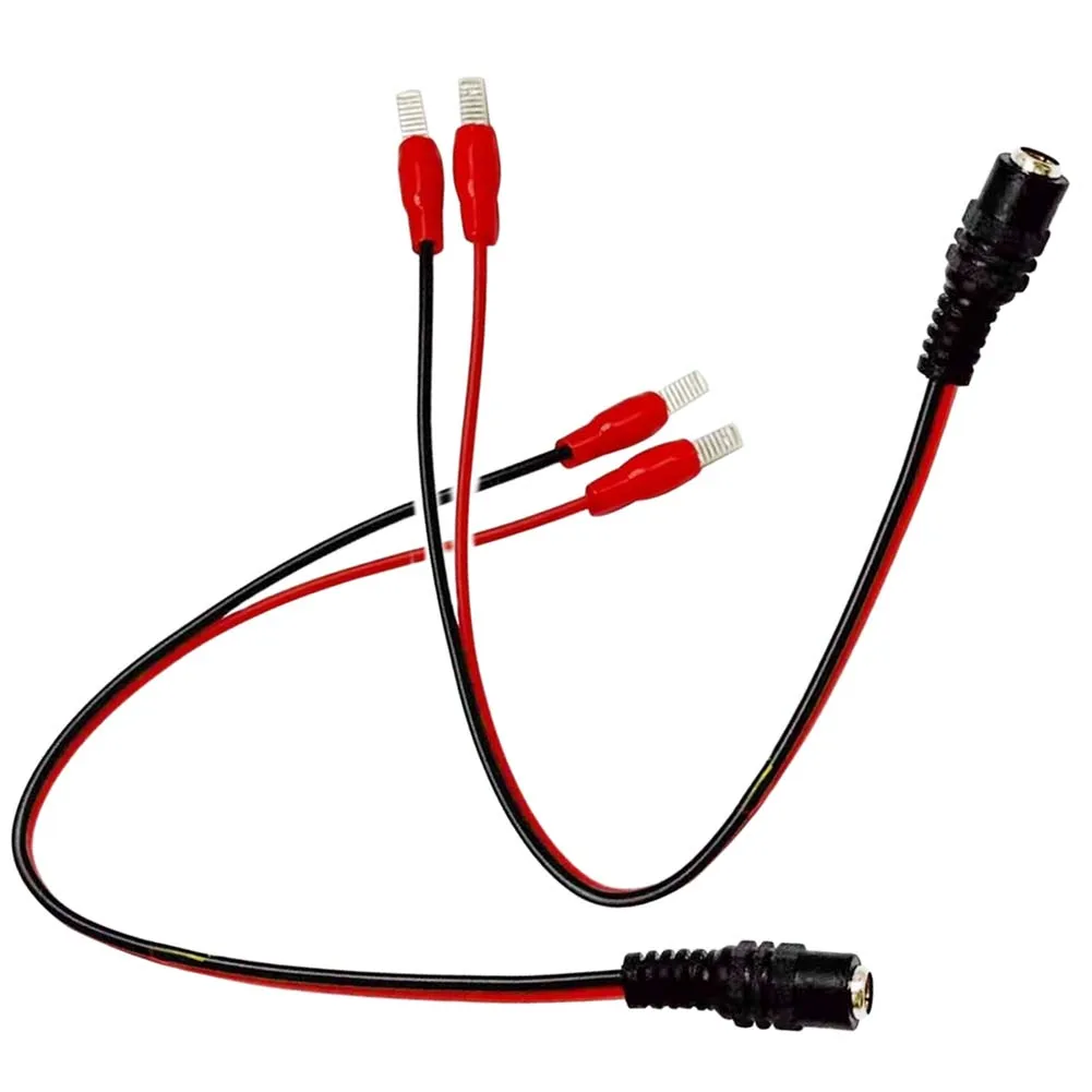 2pcs Rubber Charging Cable for For battery Power Tools with DC Port Support for 5.2x2.1mm and 5.5x2.5mm Connectors