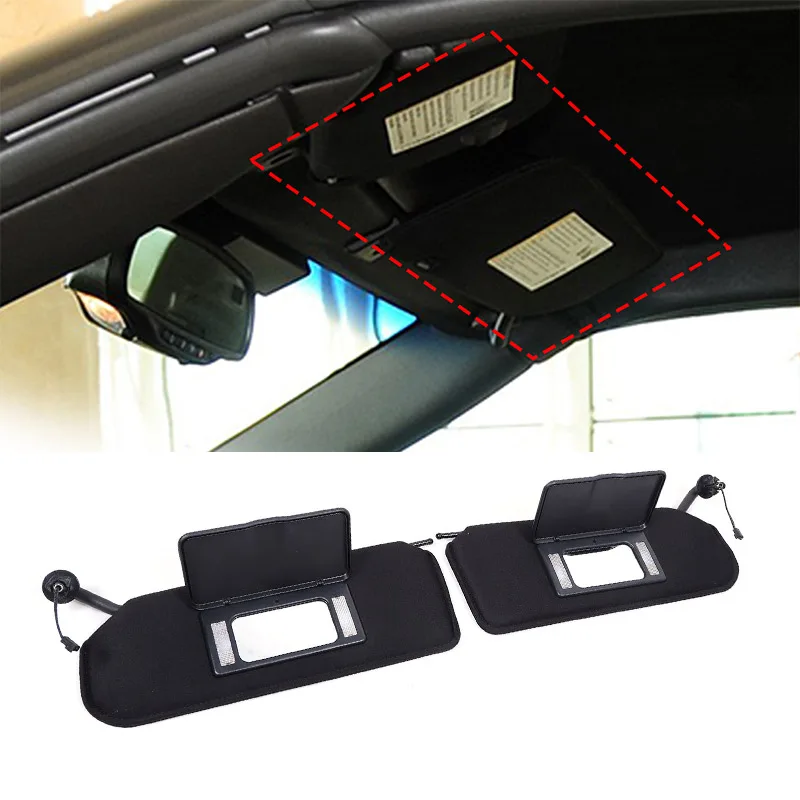 Car Interior Roof Sun Visor For Chevrolet Chevy Corvette C5 1997-2004 Sunshade With Light Makeup Mirror 10442033 10442034