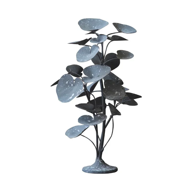 American minimalist creative ornament retro old wrought iron candle holder