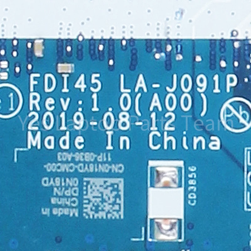 Imagem -05 - Placa-mãe Portátil para Dell Mainboard La-j091p Dell Inspiron 3493 3593 5493 5593 035vmp 0n18yd 07pv6y i5 i7 10 ° Mx230 2g