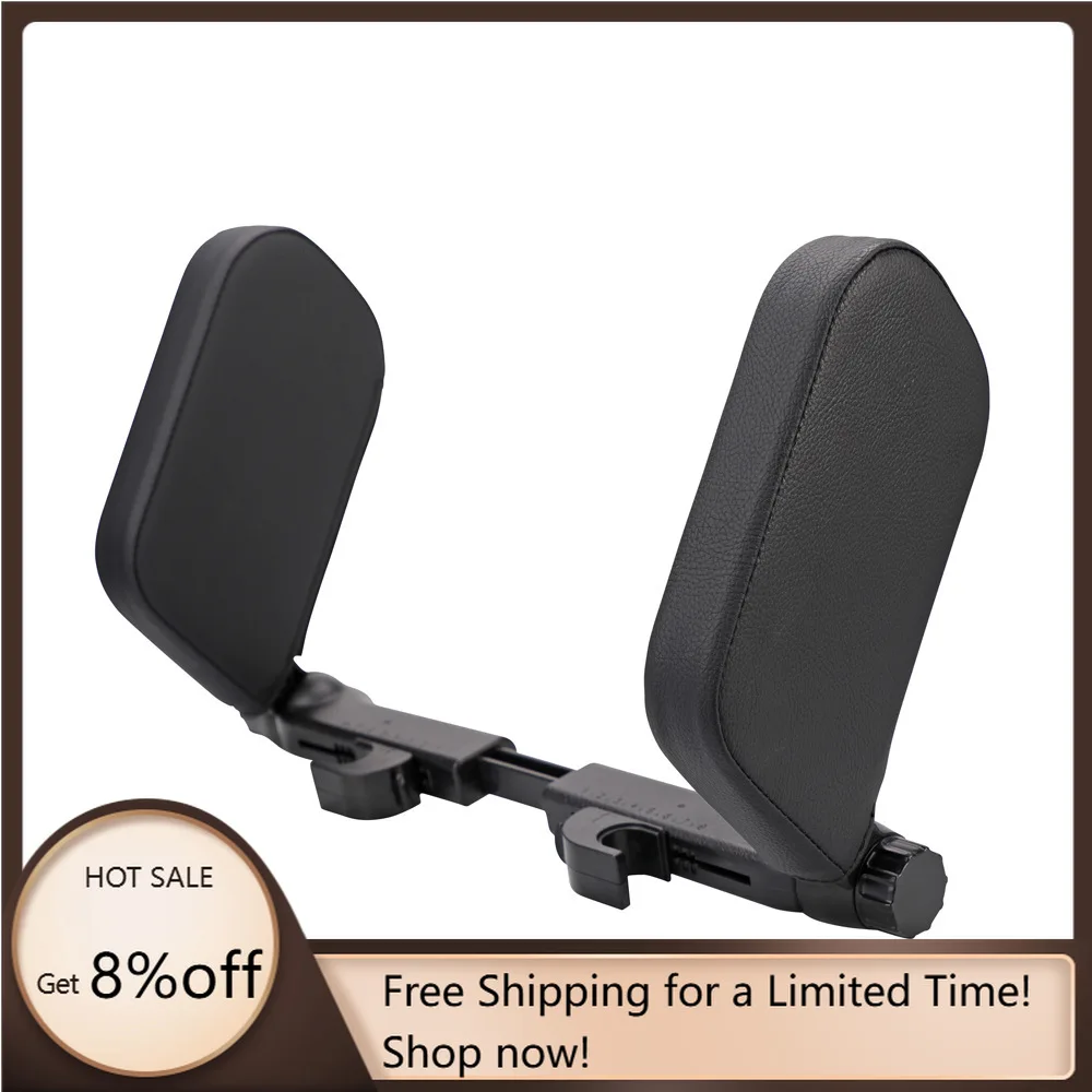 

Luxury U-Shaped Leather Car Seat Cushion Side Sleeping Headrest Pillows Interior Accessory Kit Universal Fit for Car SUV