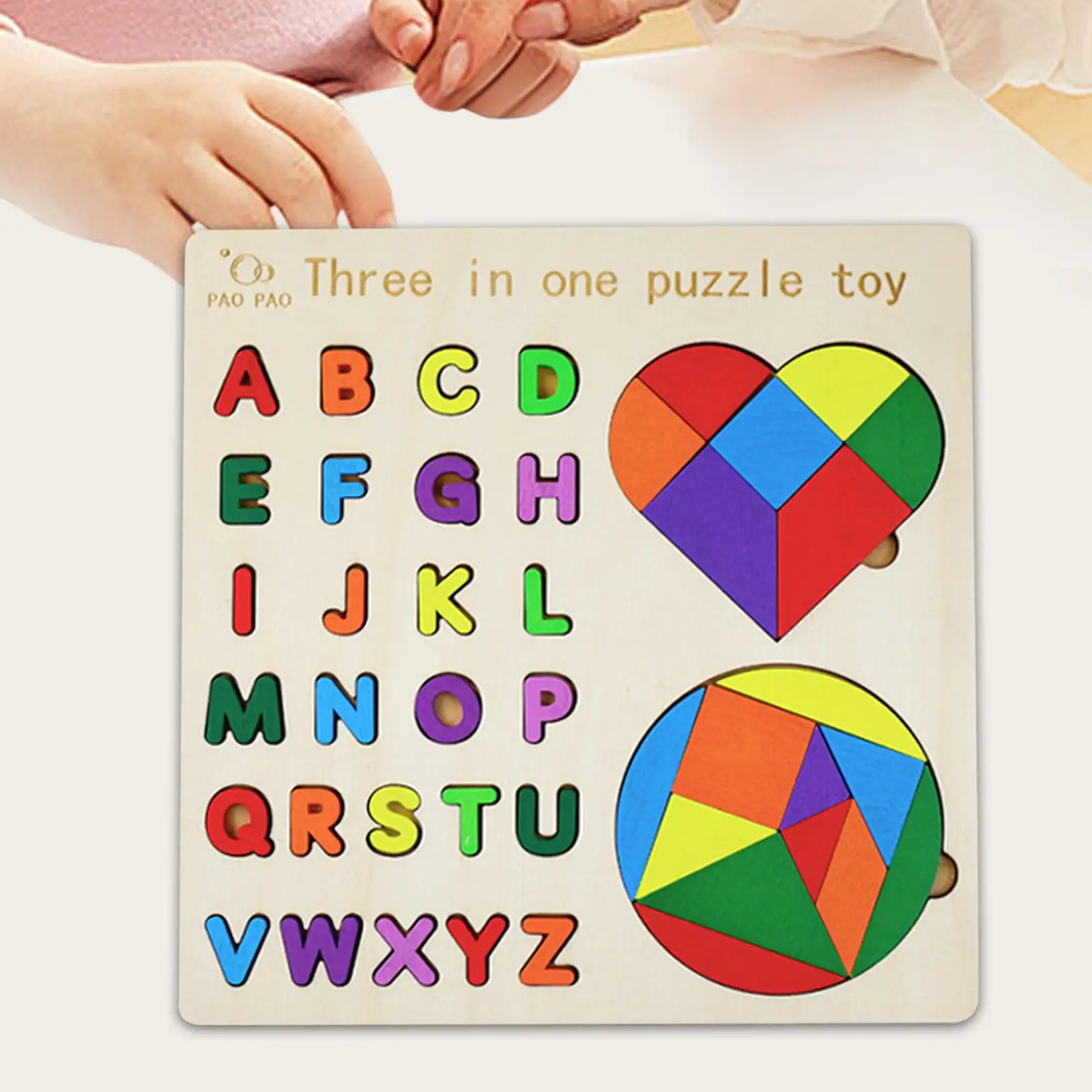 Puzzle Toy Montessori Toy Set Shape Puzzle Funny Geometry Board Game for Household Gifts Birthday Bedroom Kindergarten