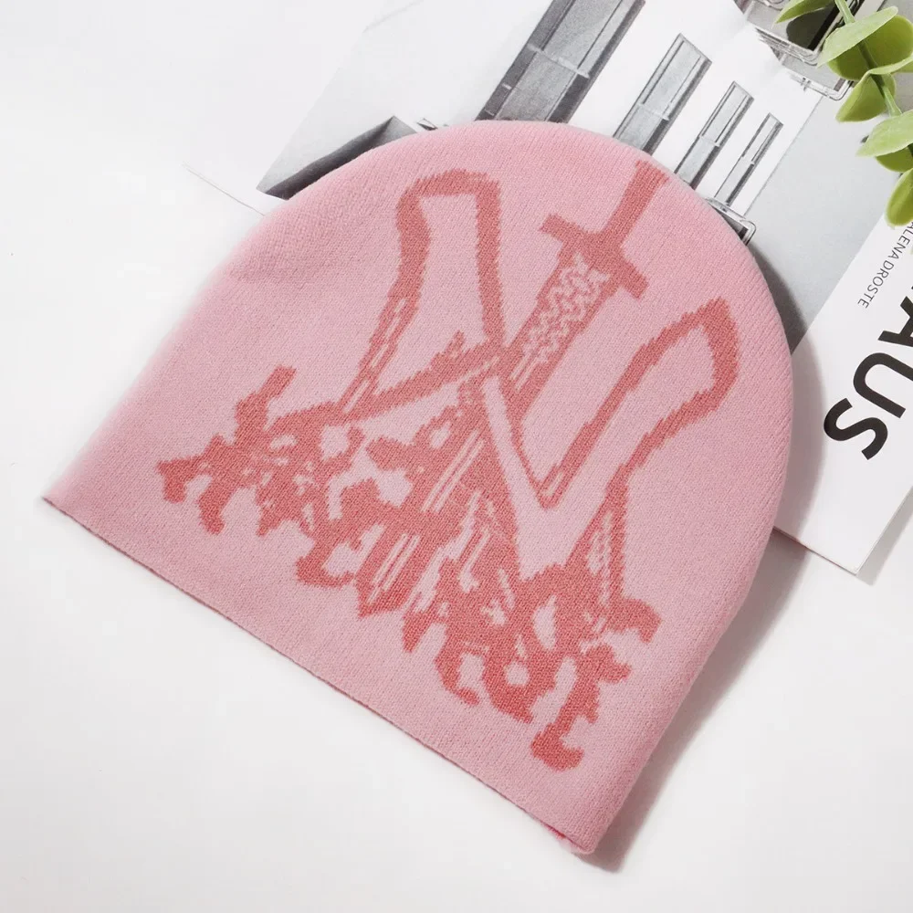 2025 moda chapéu de tricô gorros goth bonés das mulheres dos homens y2k inverno pop harajuku vintage quente hip hop unisex casual ao ar livre boné