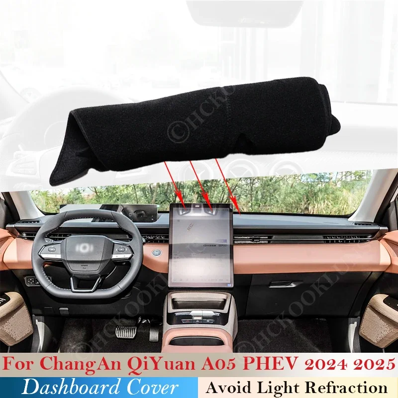 

Anti-Slip Mat Sunshade Dashmat Carpet Car Accessories Protective Rug Dashboard Cover Pad for ChangAn QiYuan A05 2024 2025 PHEV