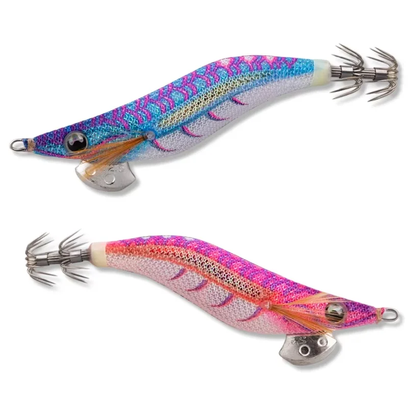 3 قطعة/الحزمة ياماشيتا الخشب الروبيان EGI-OH لايف البرق سلسلة الأشعة فوق البنفسجية عاكسة الصيد البحري الحبار تهزهز هوك الحبار هوك 3.5 22 جرام