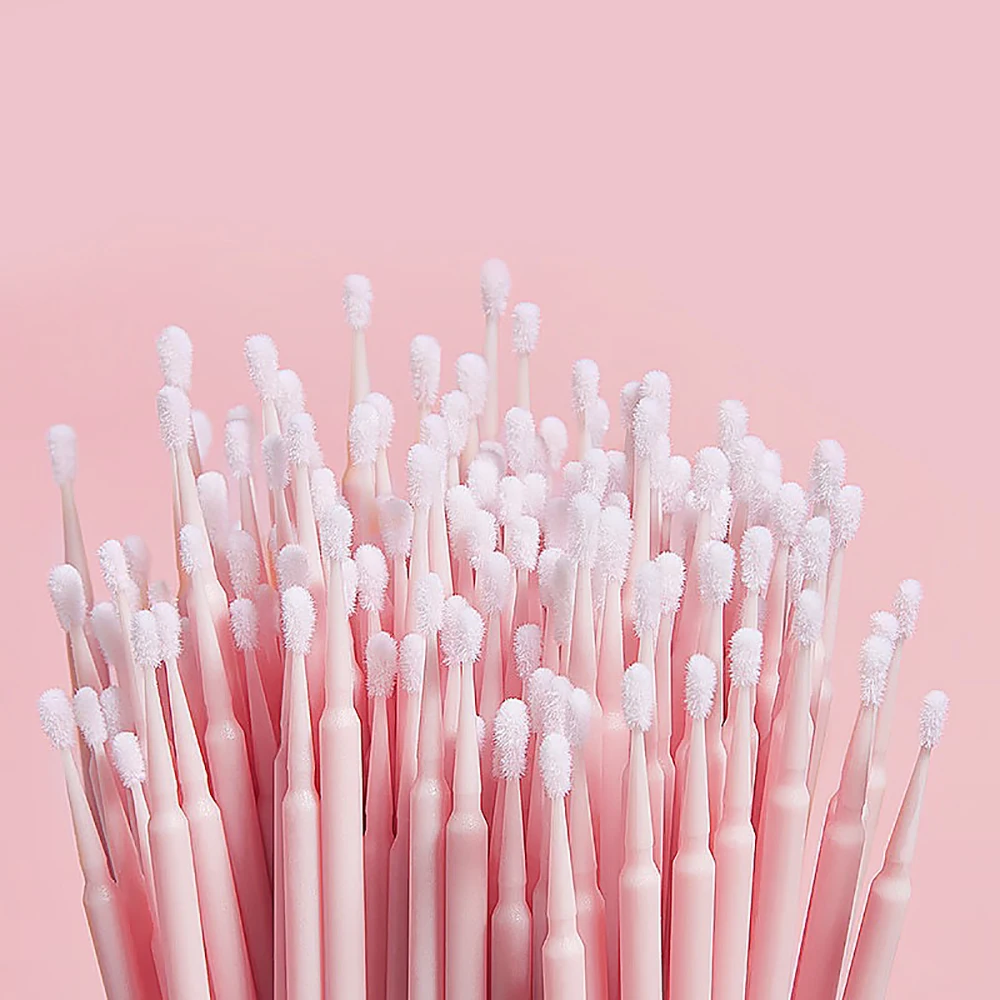 50/100/200pc Disposable Micro Brushes Eyelashes Extension Individual Lashes Removing Swab Micro Brush For Eyelash Extension Tool