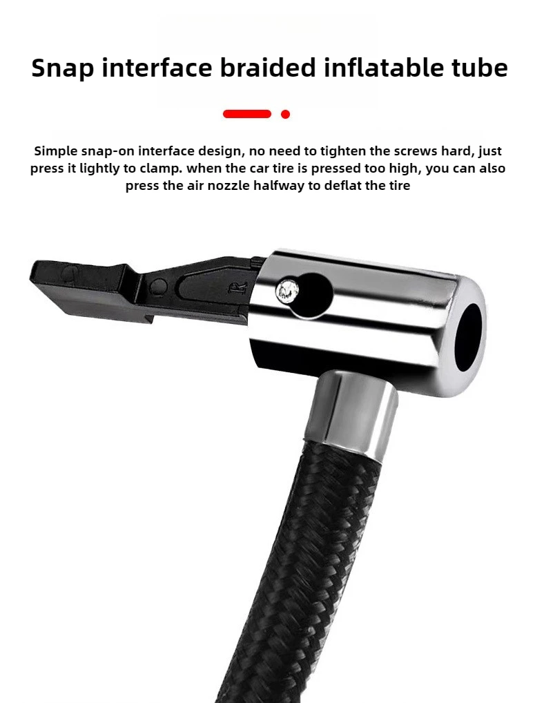 12V 120W Dual Cylinder Air Car Pump Heavy Duty Tire Inflator with LED Light Car Electric Air Pump Auto Inflatable Pump