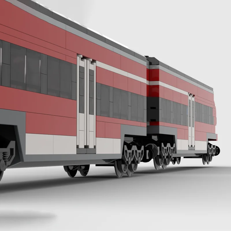 900 قطعة MOC Bombardier Talent 2 نموذج مدرب اللبنات العمارة لتقوم بها بنفسك هدايا عيد الميلاد الإبداعية الطوب الاطفال اللعب عيد ميلاد #3