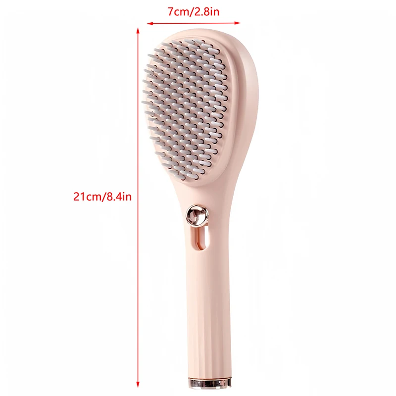 1PC Portable Retractable Massage Comb Self Clean Hair Brush Scalp Massage Comb For Head Caring Anti-static without hair damage