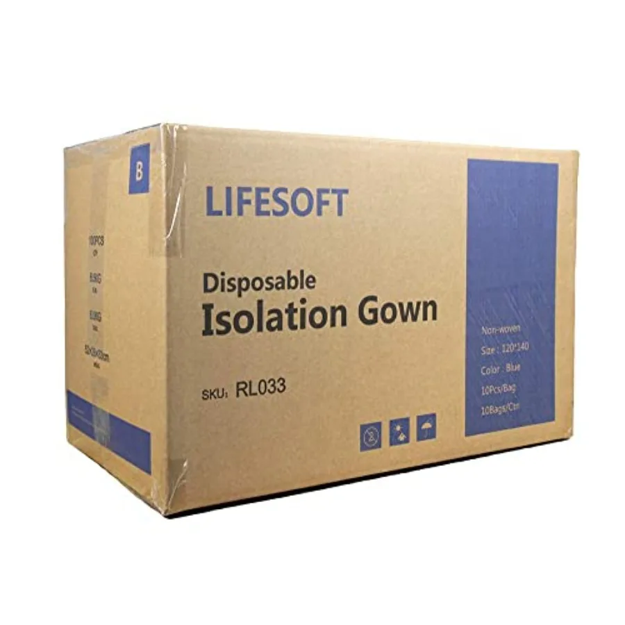 

Одноразовый изоляционный халат с трикотажными манжетами, длинными рукавами, синий, упаковка 105 шт. Идеально подходит для медицинских учреждений, лабораторий и работы с загрязненными материалами.