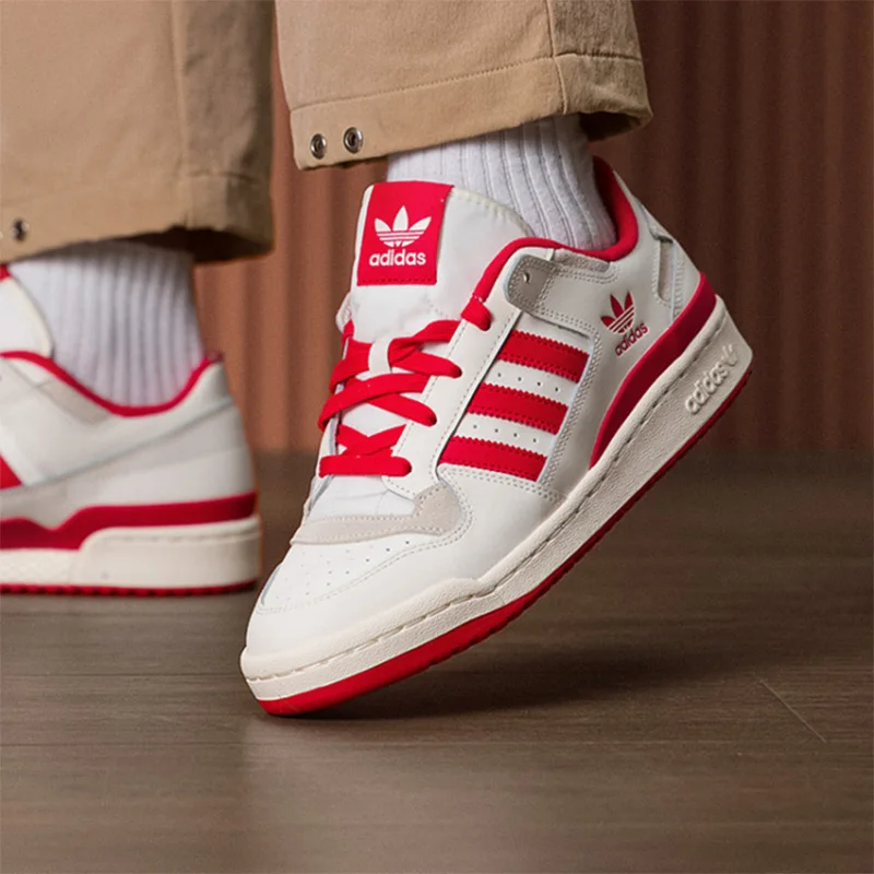Adidas Clover Men's and Women's Shoes FORUM LOW CL - Low-top Fashionally Comfortable Sports and Leisure Shoes JQ1533