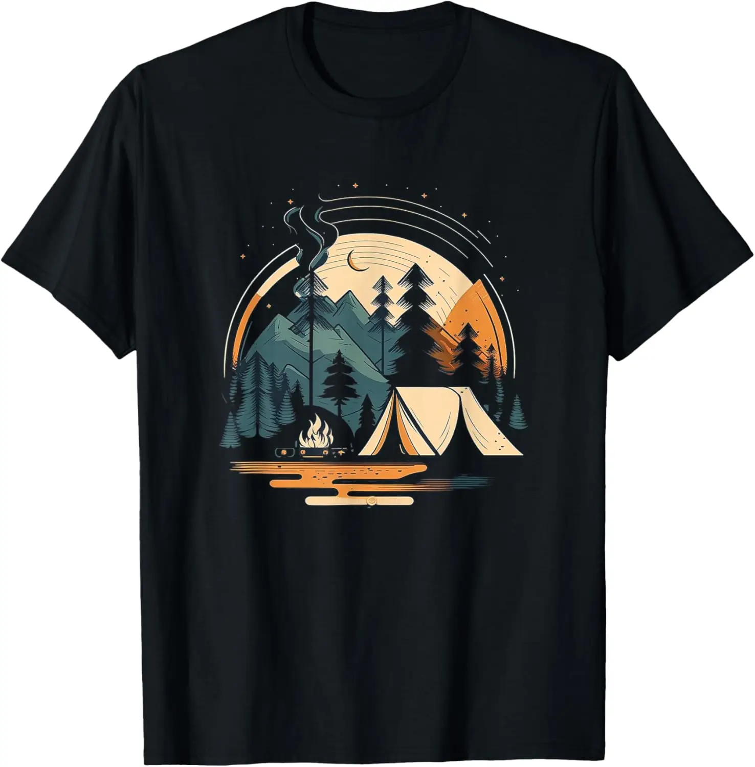 

Funny Camping Outdoor Camp Men Women Kids T-Shirt