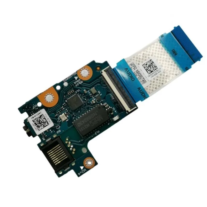 Network Interface Board for DELL G15 5511 5510 5515 Network Port Sound Card Port Small Board LS-K66DP 07C6KC