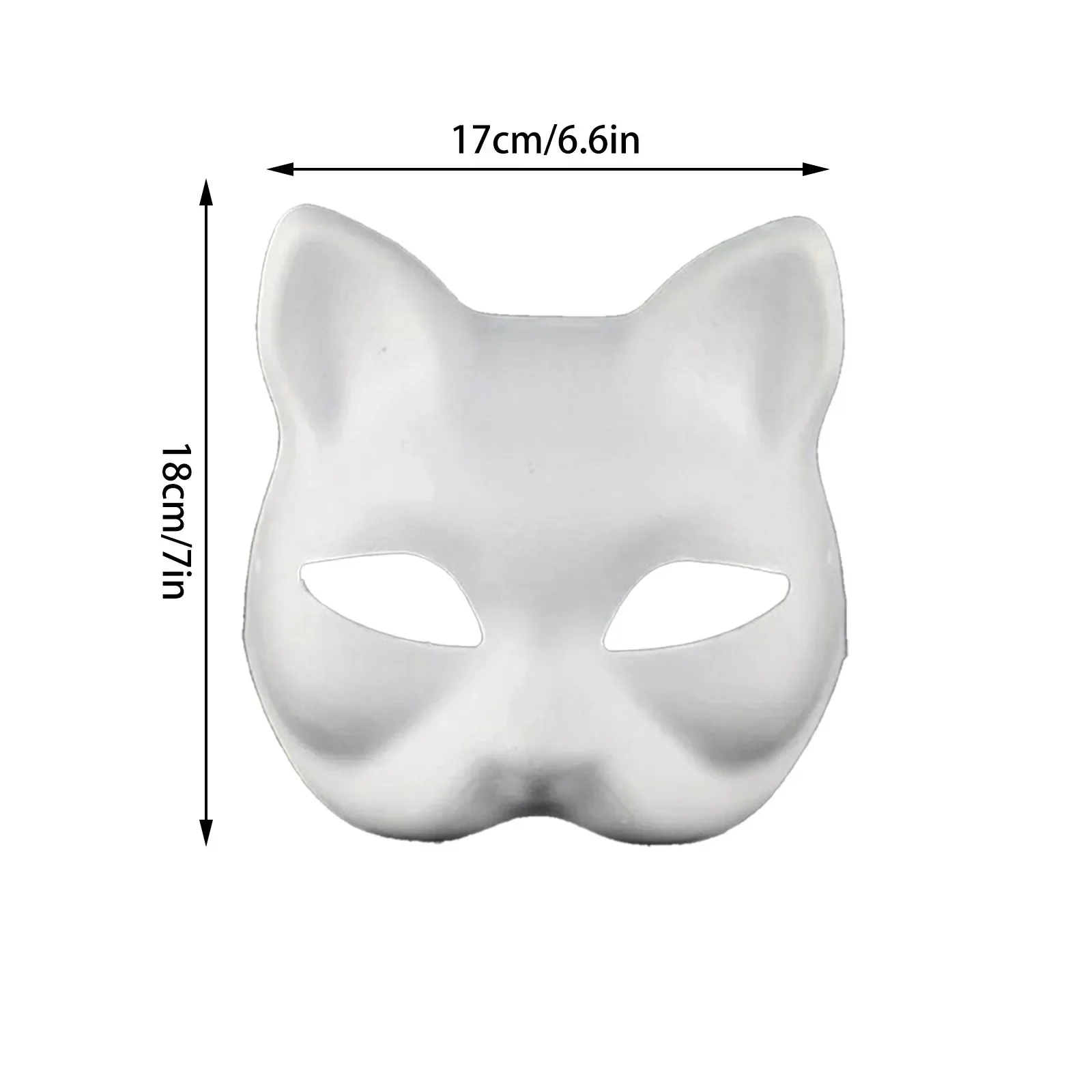 5pc neue Verpackung Maskerade Maske Halloween Party Maske DIY Füchse Maske handgemalte Anime Katze