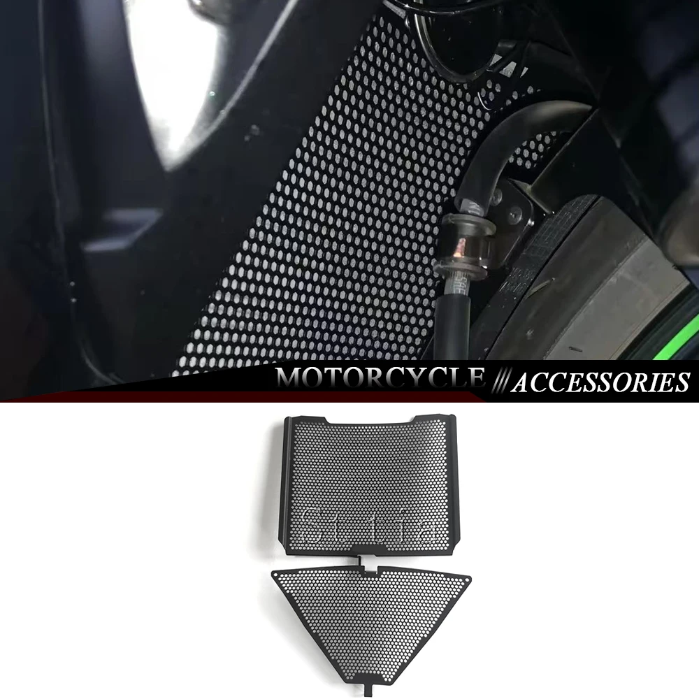 

Для Kawaskai ZX6R ZX 6R 2024 2025 2026 ZX-6R новый мотоцикл алюминиевая решетка радиатора защитная решетка комплект аксессуаров