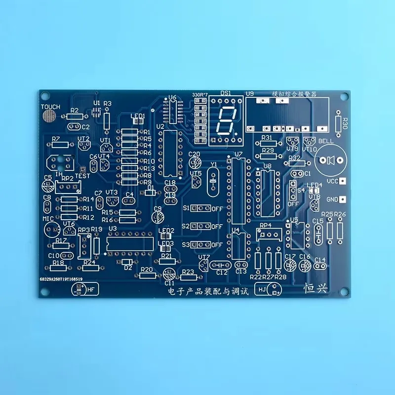 ZEJIE 4-Channel Analog Alarm Circuit Competition Kit, Soldering Training, Infrared Reflection / Blocking, Sound, Touch Detection