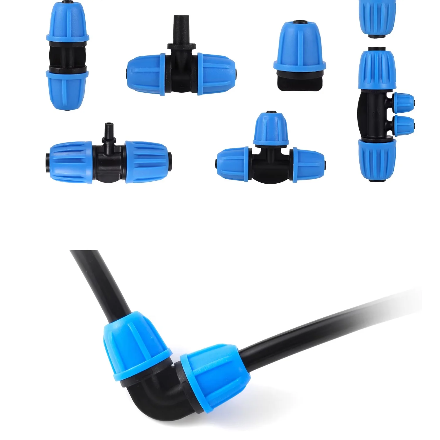 2pcs 16mm Dropper Locking Barb Connector 1/2