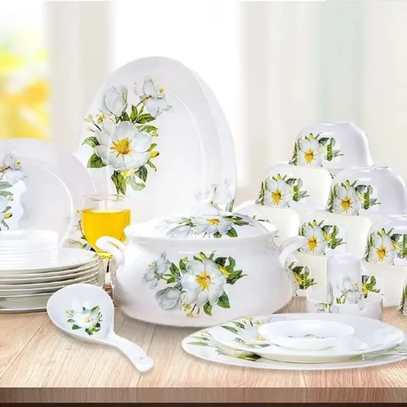

#V Wholesale 28 30 56 PCS Plate Bowl Dinnerware tableware set Fine bone china dinner set pakistan