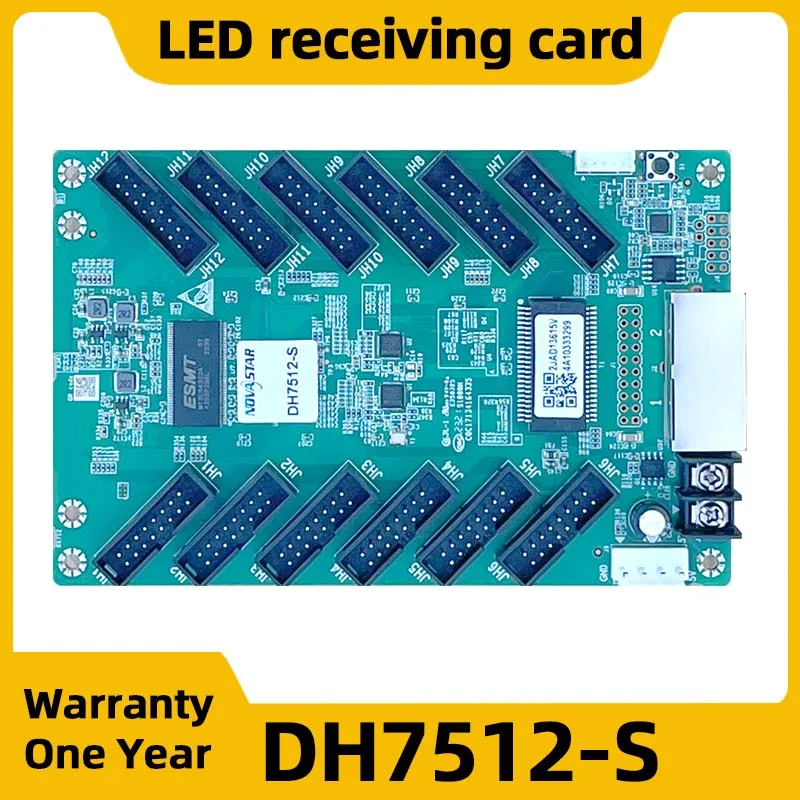 Novastar การ์ดรับสัญญาณ DH7512-S ชุดควบคุมวิดีโอติดผนังจอ LED กลางแจ้งในร่มโมดูลจอแสดงผล RGB HBU75สีเต็มรูปแบบ
