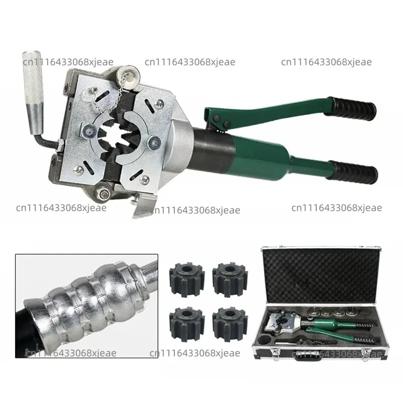 12 Tons Manual Hydraulic Small Crimper Pipeline Maintenance Tool Portable Automotive Air Conditioning Pipe Press