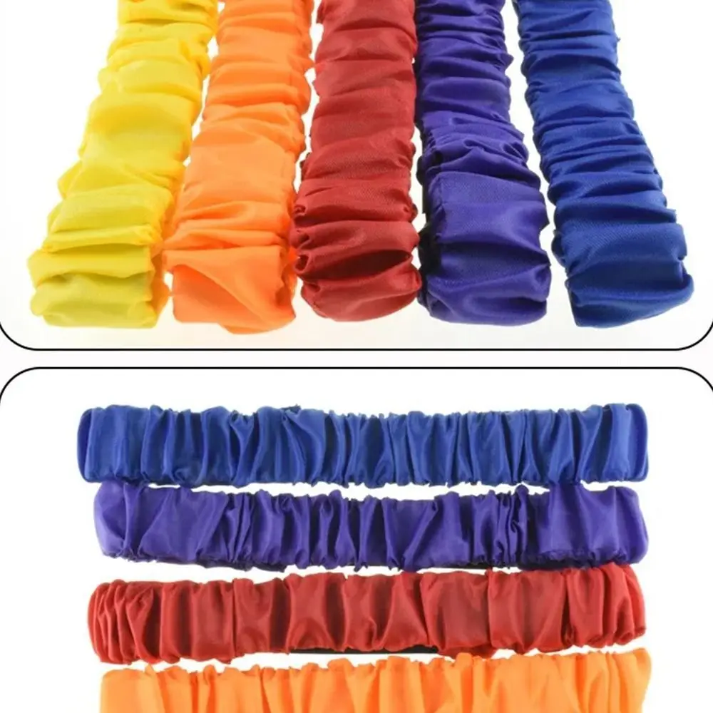 2 Person 3 Foot Group Game Elastic Puttee Parent-child Game Multi Person Sports Game Pros Solid Color Elastic Strap Feet Binding