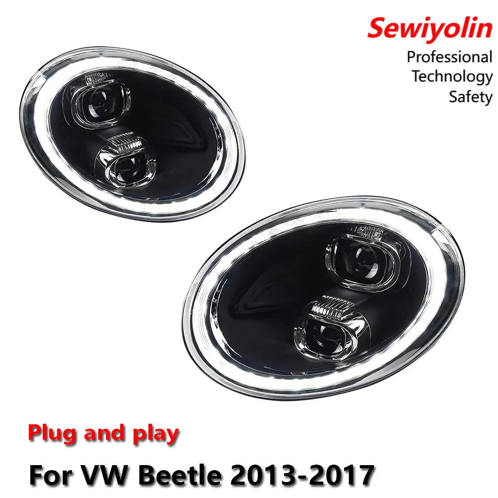 

Светодиодные аксессуары для модернизации фар для VW Beetle 2013-2017: ДХО, стоп-сигнал, указатель поворота, подключение Plug and Play