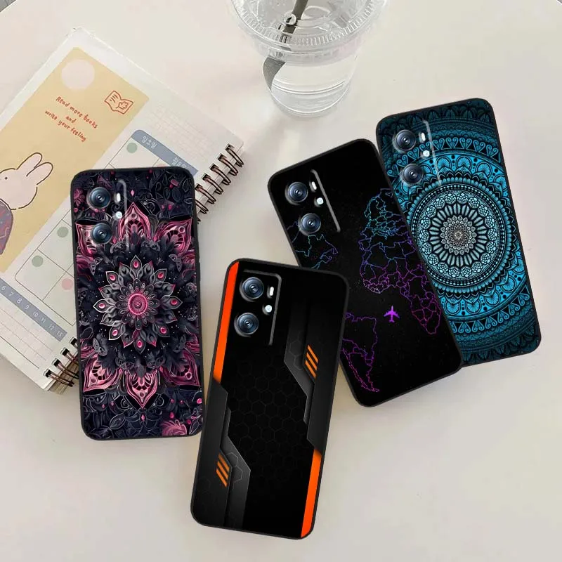 

Luminous Cool Pattern Plane Phone Case For OPPO Reno 7 A96 A40 A58 5 6 Realme GT A74 A78 Neo2 A74 A78 Find X5 X3 X7 X8 Black