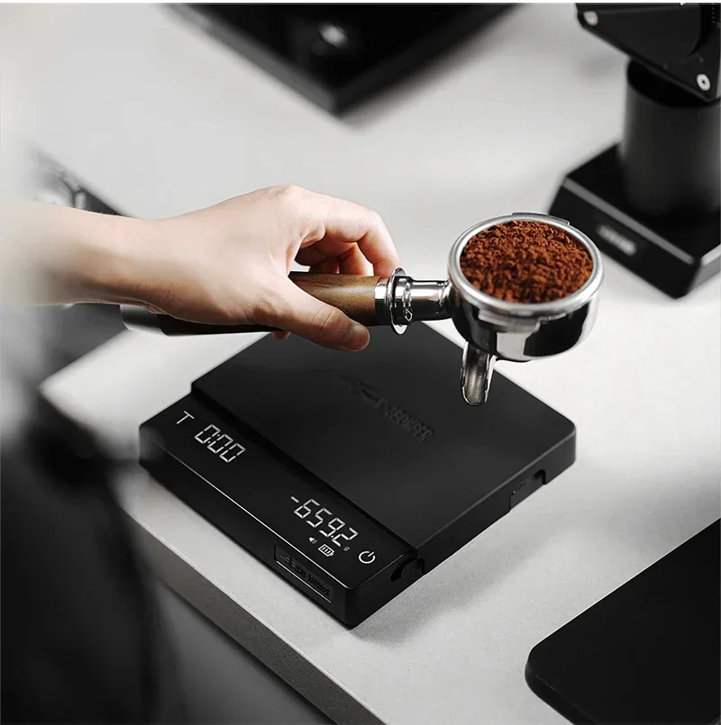 

MHW-3BOMBER Cube Coffee Scale 3.0 Pro Max Digital Kitchen Scale High Precision with Flow Rate Big Battery Coffee Tool