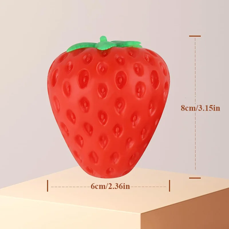 Handgemachte Erdbeere Super Weiche Squishy Spielzeug Langsam Rebound Angst Release Stress Relief Zappeln Spielzeug Für Geburtstag Geschenk Party Gefälligkeiten