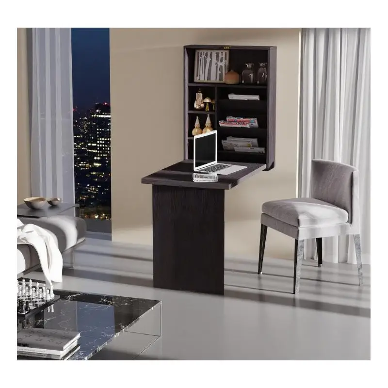 Wall Mounted Fold Out Convertible Desk, Multi-Functional Floating Desk Space Saver for Home Office