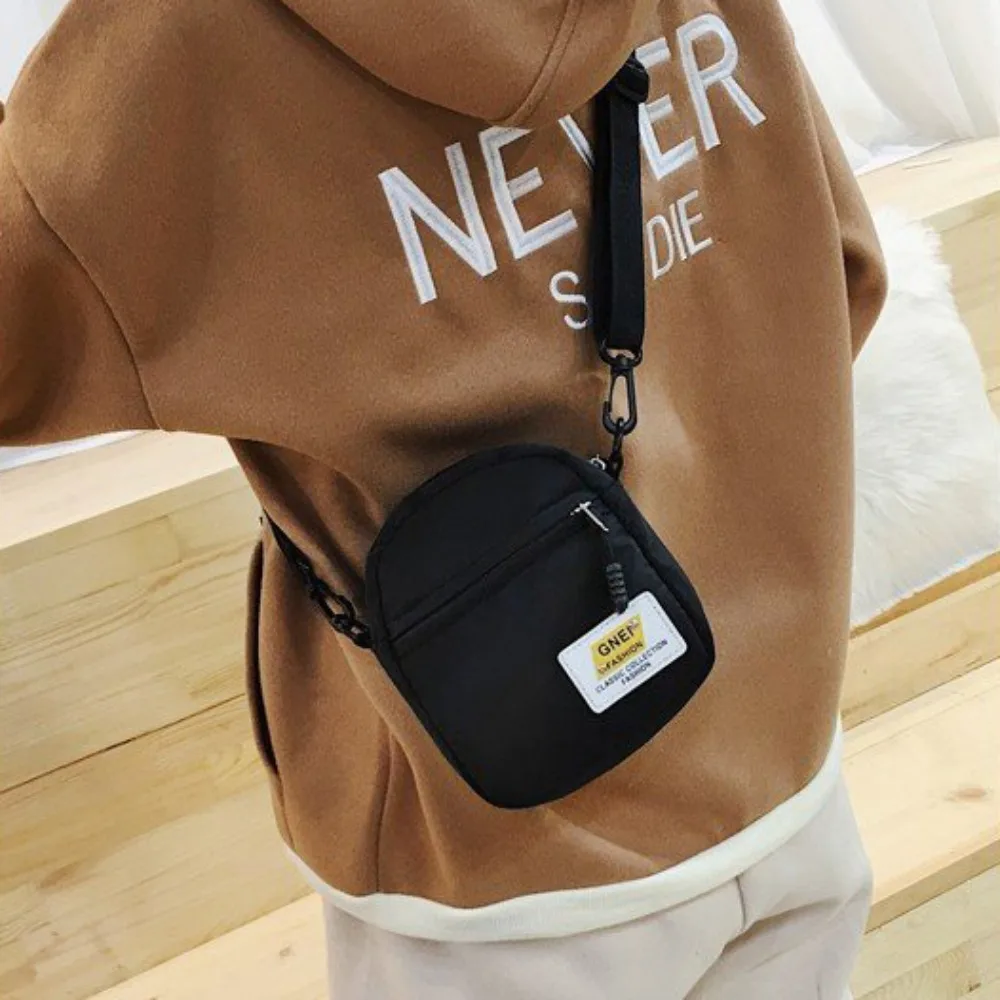 Satchels Crossbody Small Bags Leisure Solid Color Brand Shoulder Bag Simple Adjustable Diagonal Shoulder Bags Couple