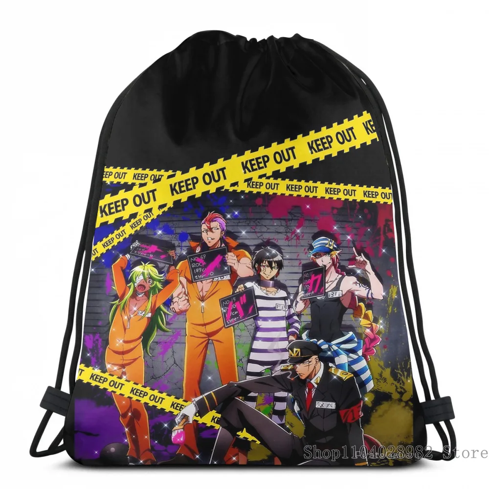 Funny Graphic Print Nanbaka Crew USB Charge Backpack men School bags Women Tote Bags Travel laptop bag