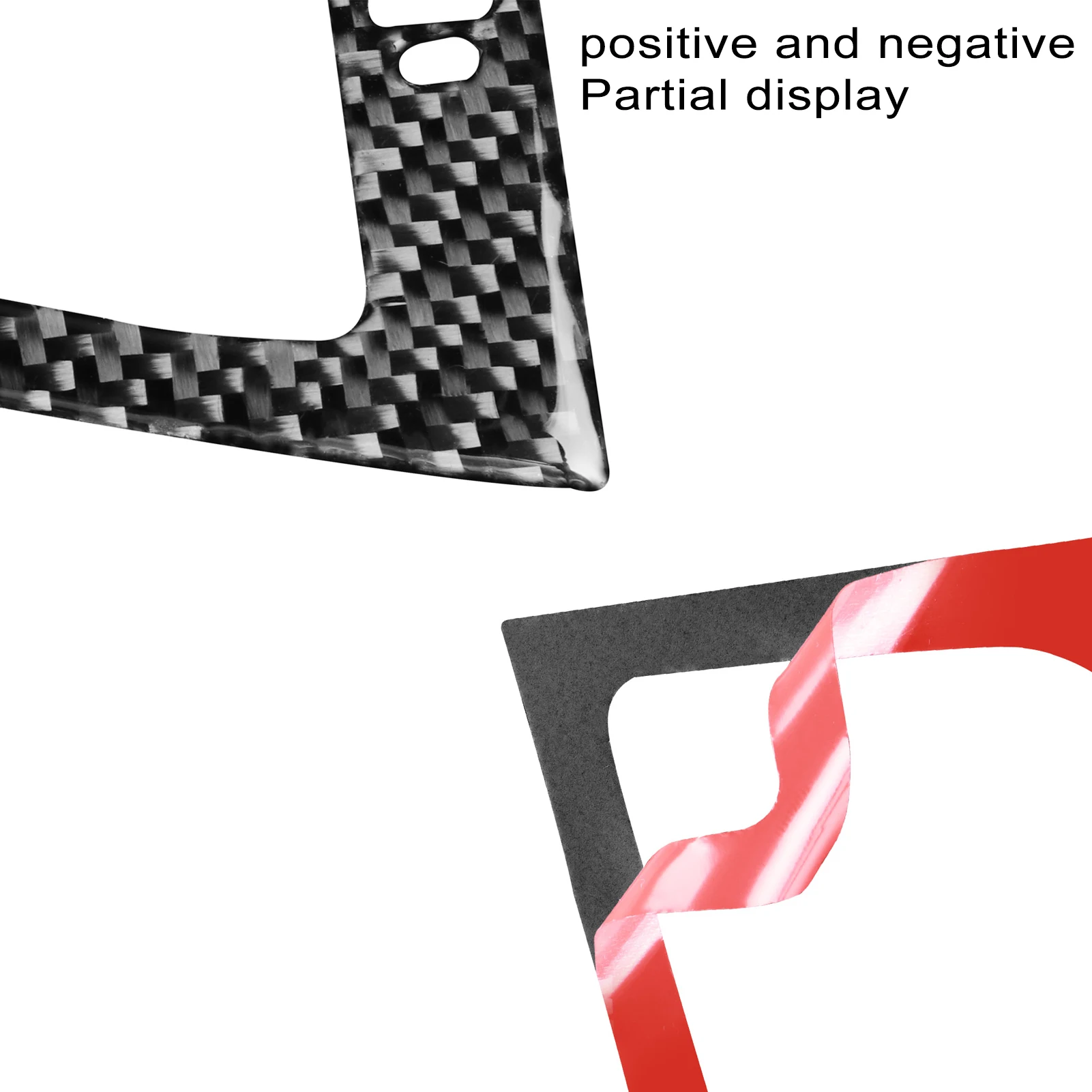 Carbon Fiber Stickers Sides Air Conditioning Outlet Panel Frame Trim For BMW 1 Series E81 E82 E87 E88 2008-2013 Car Accessories