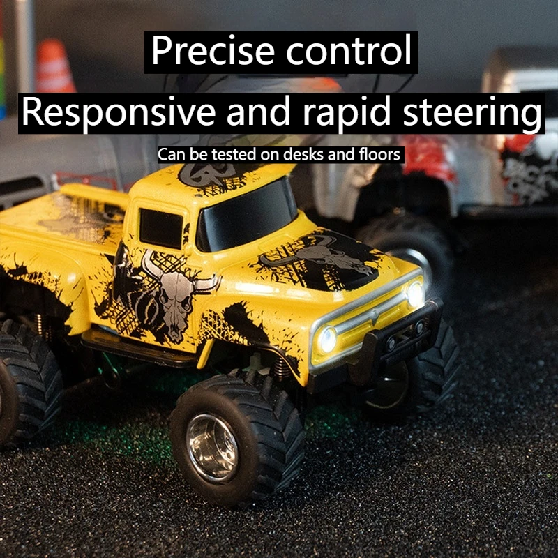New 2.4G Ratio Mini Monster Remote Control Car For Children, Remote Control Racing Lights For Boys, Birthday Gift