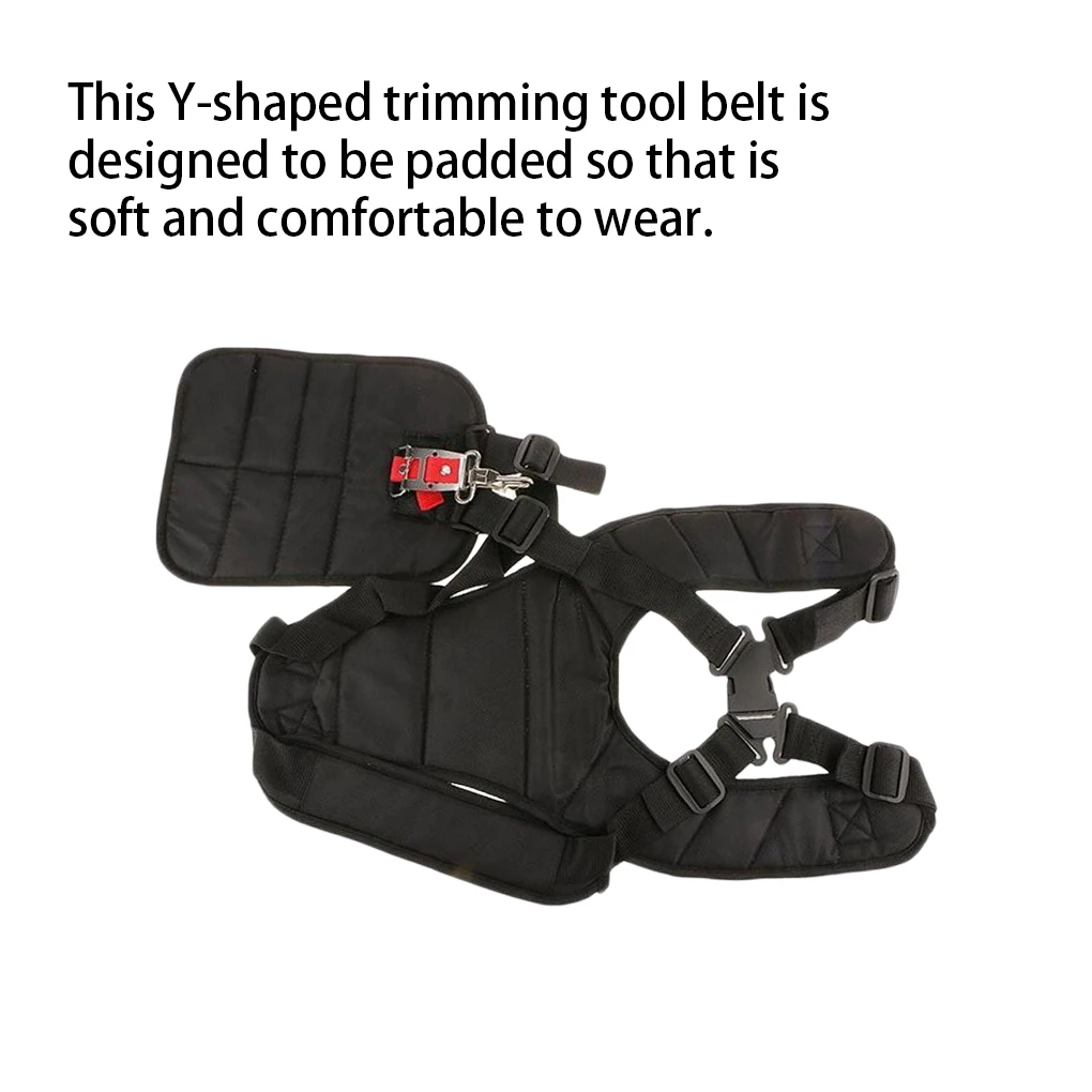 Trimmer Double Shoulder Strap Portable Y-Shaped Belt Trimming Adjustable Straps Wrist Relaxation Universal Harness Lawn Mower