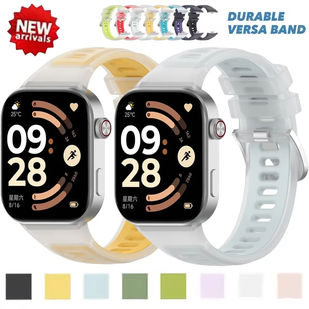 Silikonarmband für Redmi Watch 6 5 4 Transparentes Sportarmband Ersatz für Xiaomi Mi Band 10 Pro 9 8 Pro Zubehör