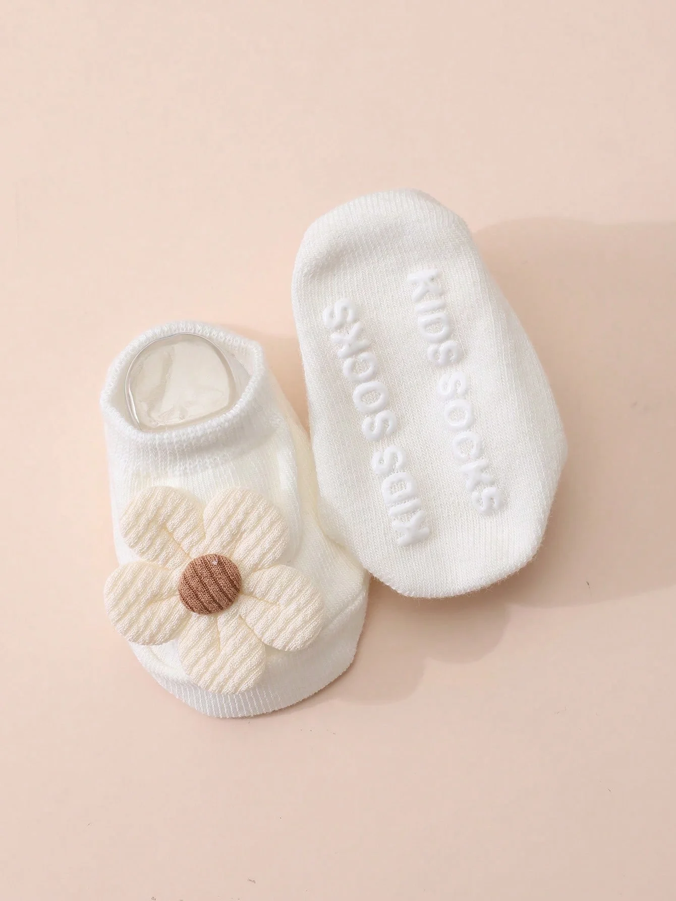 4 Paar süße, mit Blumen verzierte kurze Socken für Babys, einfarbig, rutschfeste Bootsocken, vielseitig einsetzbar für vier Jahreszeiten – Detail 8