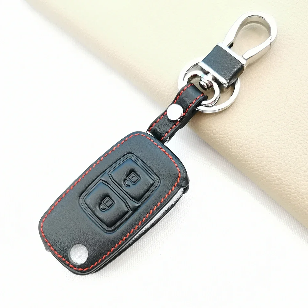 Fashion Style For Chery A5 Fulwin Tiggo E5 A1 EASTER Leather Car Key Case 2 Buttons Folding Flip Remote Key Shell Fob