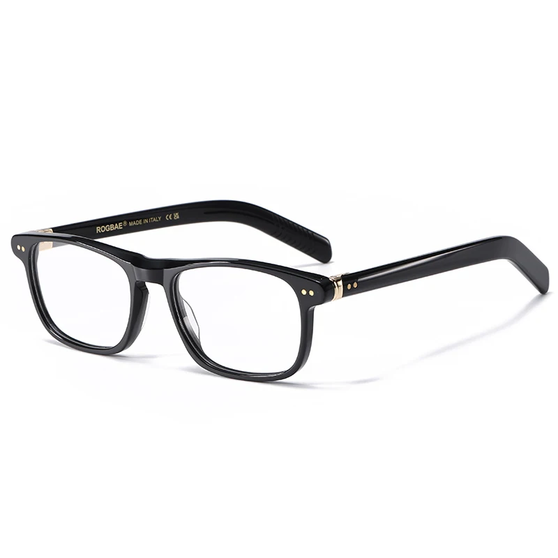 Men's Trendy Square Eyeglass Frame Optical Lenses Prescription Glasses Blue Light Blocking Flat Frame Fashionable Design 25007