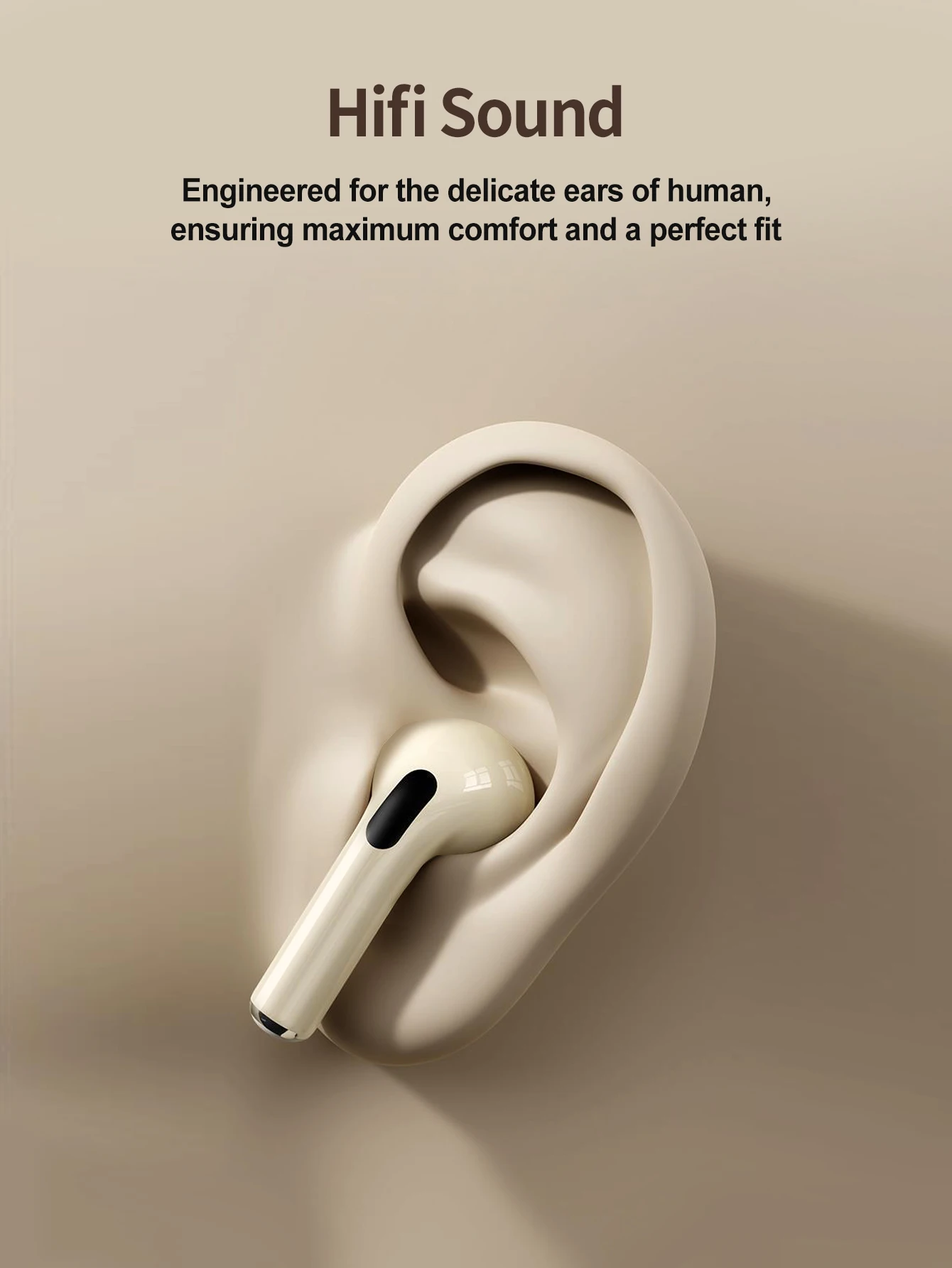 หูฟังบลูทูธไร้สาย TWS แบบใส่ในหู สำหรับเล่นเกม เสียงคุณภาพสูง HIFI ใช้ได้กับ iPhone 16 15 14 Android iOS อุปกรณ์เสริมสำหรับเกม