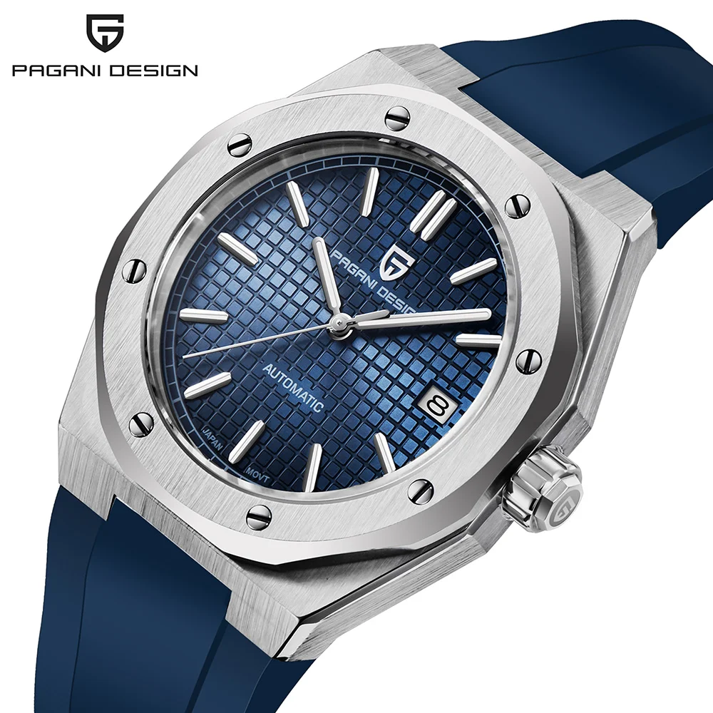 Pagani Design New Men Mechanical Wristwatches Miyota 8215 Fashion 100M Drive Watches Sapphire Glass Watch Relojes Hombres PD1673