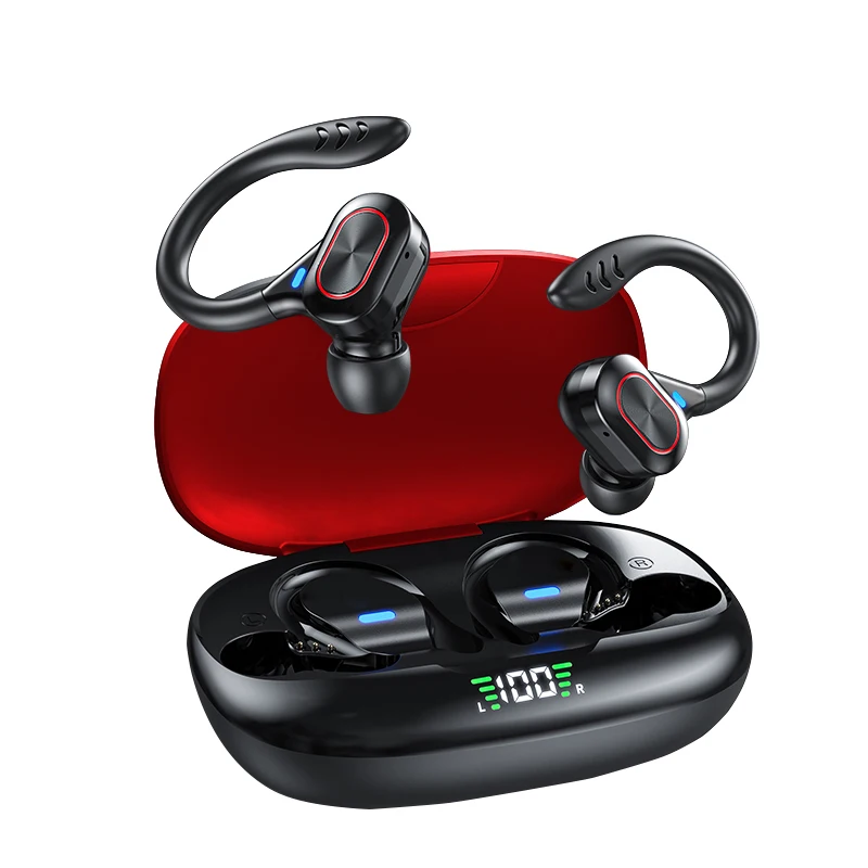 Auricolari Bluetooth 5.4 Con 4 Microfoni ENC, 60 Ore Di Autonomia, IP5 Impermeabili, Display LED – Bassi Potenti, Bianchi - 3
