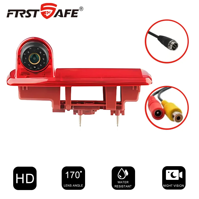 

Камера заднего вида AHD 1080P с функцией ночного видения и ИК-подсветкой для Opel Vivaro 2014 и Renault Trafic 3, водонепроницаемая, с креплением на стоп-сигнал